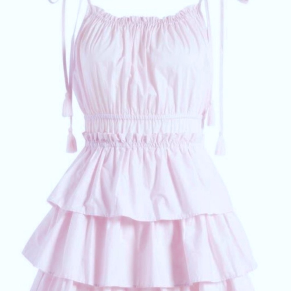NEW 💕 Steve Madden Coquette Girl Mini Dress in Blush Women’s Small Pink Ruffly